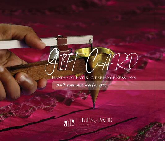 Gift Card for One: Hands-on Batik Experience - Make a Large Scarf or Tote/Drawstring bag
