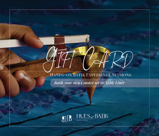 Gift Card for One: Hands on Batik Experience - Make a Coaster set or a Table Liner